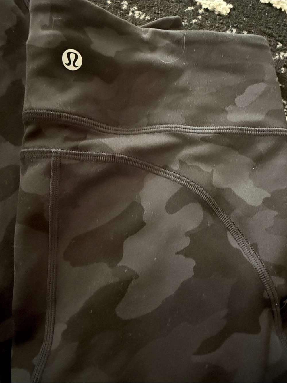 lululemon athletica Black Camo Leggings